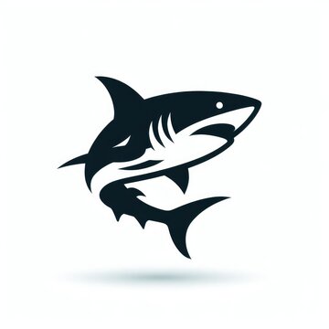 Shark icon illustration.