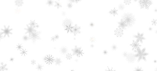 Whirling Snowstorm: Astonishing 3D Illustration Depicting Descending Festive Snowflakes