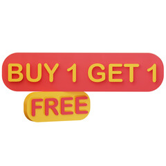 3d buy 1 free 1 tag
