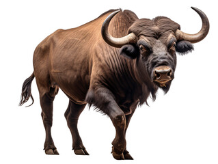 a close up of a bull - obrazy, fototapety, plakaty