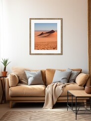 Vintage Desert Landscape: Rustic Decor Art Print