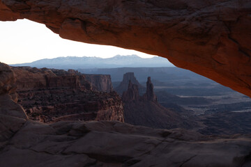 Overlook into a canyon. utah. 