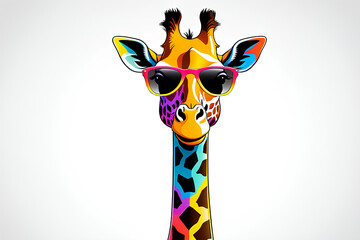 giraffe in the jungle Generative IA