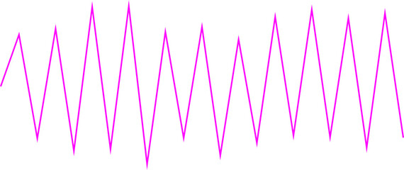 An abstract transparent zigzag shape design element.