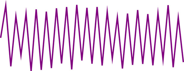 An abstract transparent zigzag shape design element.