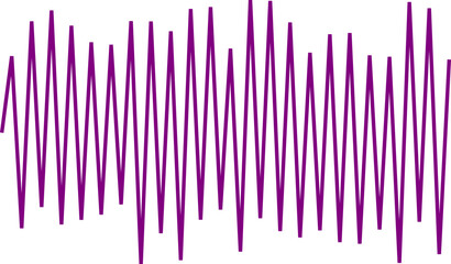 An abstract transparent zigzag shape design element.