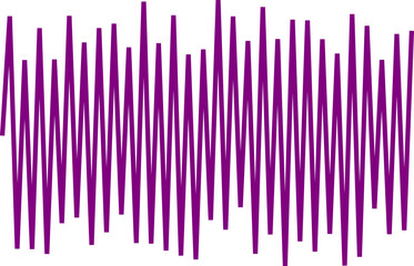 An abstract transparent zigzag shape design element.