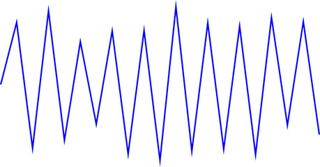 An abstract transparent zigzag shape line design element.