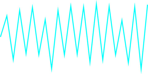 An abstract transparent zigzag shape line design element.