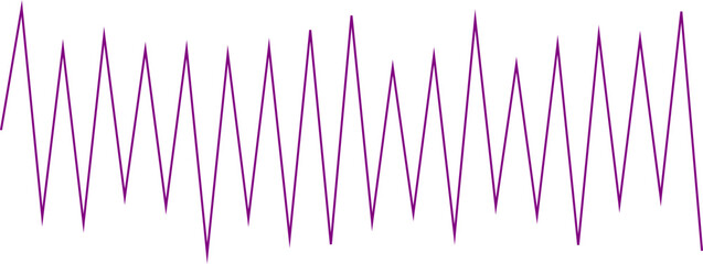 An abstract transparent zigzag shape line design element.