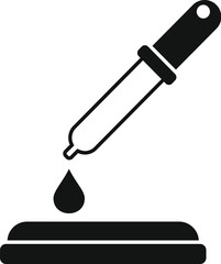 Science medical blood dropper icon simple vector. Future dna. Human healthcare