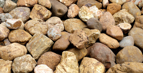 Brown rocks, stones for background