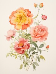 Rustic Watercolor Flowers: Stunning Wall Art for Your Rustic Decor