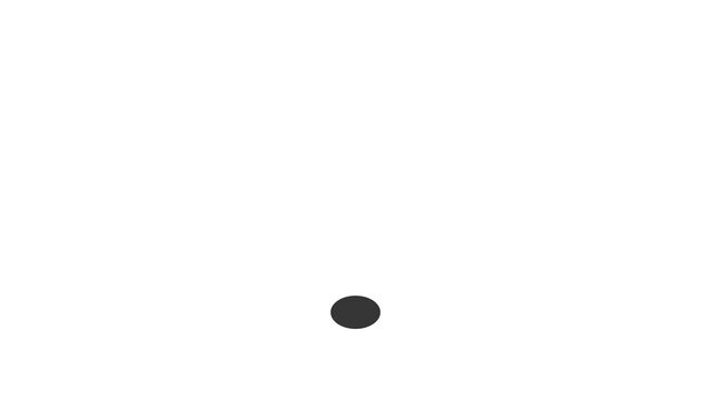 simple ball bouncing animation looping, footage icon ball bounce for loading animation vector illustration design