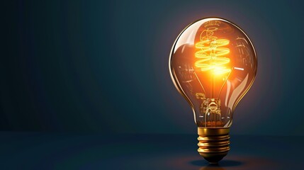 Copyright protect idea concept, author rights and patent intellectual property, Copyright icon inside light bulb