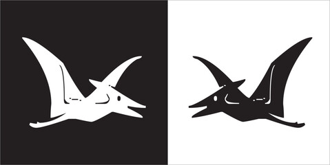 Illustration vector graphics of dinosaur icon