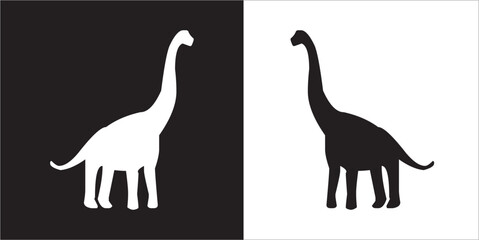 Illustration vector graphics of dinosaur icon