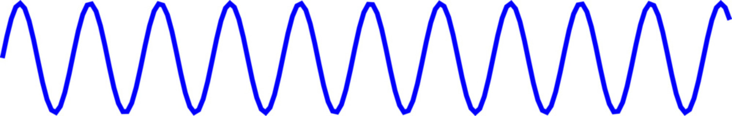 An abstract transparent curvy sine wave shape line design element.