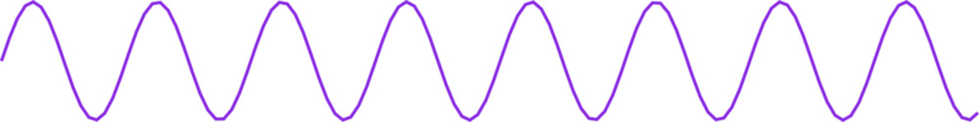 An abstract transparent curvy sine wave shape line design element.