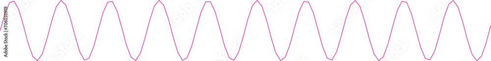 Wall mural an abstract transparent curvy sine wave shape line design element.
