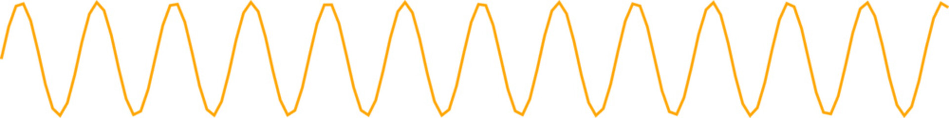 An abstract transparent curvy sine wave shape line design element.