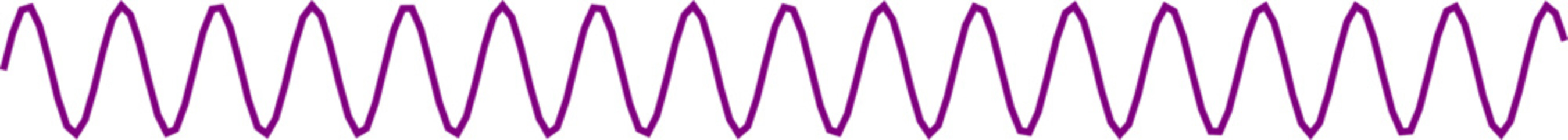 An abstract transparent curvy sine wave shape line design element.