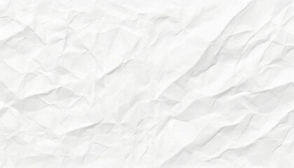 Obraz premium White crumpled paper texture background. Crumpled paper sheet.