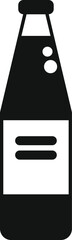 Fototapeta premium Soda drink bottle icon simple vector. Vending machine. Drink water portable