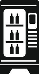 Empty drink machine icon simple vector. Drinking sell. Design vendor