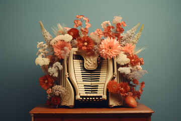 I LOVE music flower bouquets (Generative AI)