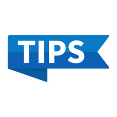 Tips Blue Rectangle Ribbon Shape For Information Knowledge Announcement Business Marketing Social Media Education
