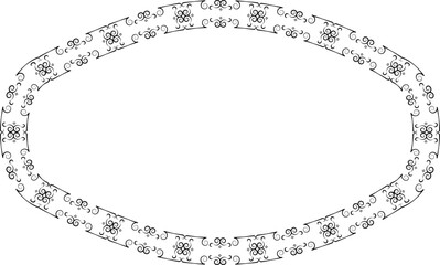 Vintage frame Flower wreath leaf vector floral border Rectangle Horizontal Frame picture frames Branch laurel botanical silhouette black elements decoration