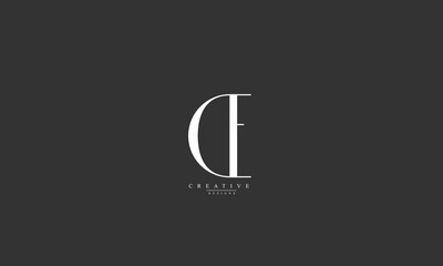 Alphabet letters Initials Monogram logo DE ED D E