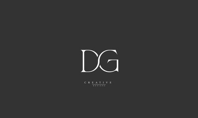 Alphabet letters Initials Monogram logo DG GD D G