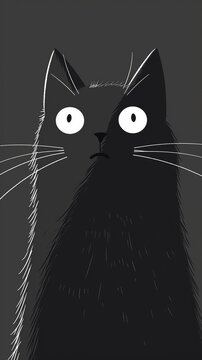 black comic cat
