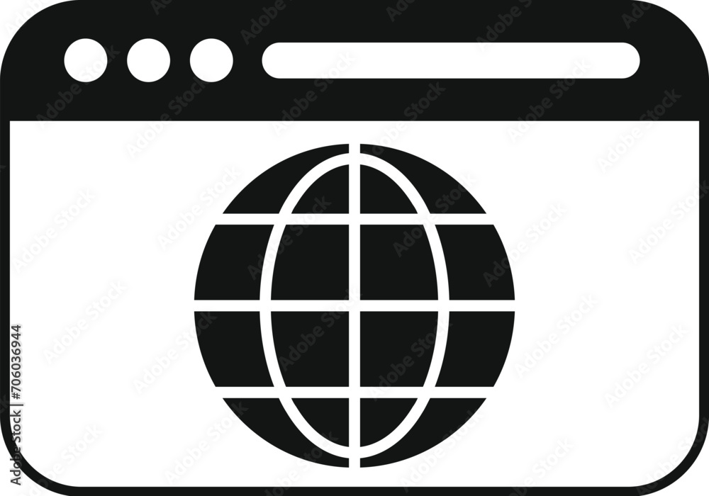 Poster web page internet icon simple vector. data server cloud. computer storage