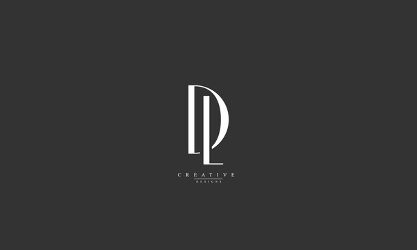 Alphabet letters Initials Monogram logo DL LD D L