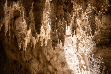 Stalactites at Waitomo Caves, New Zealand