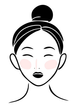 Koreanka ilustracja