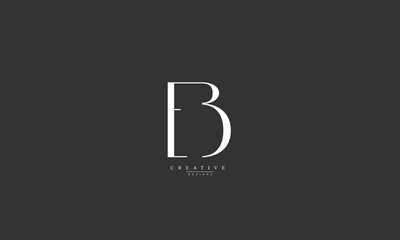 Alphabet letters Initials Monogram logo EB BE E B