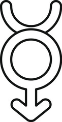 Human pride move icon outline vector. Gender identity. Woman man trans