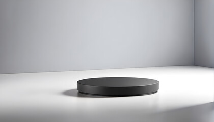 podium  or  pedestal  Platform on White  Background
