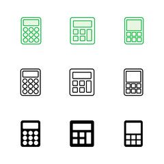 Calculator icon set. Accounting calculator icon. calculator vector