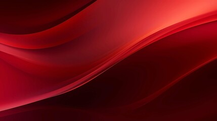 Abstract red background with some smooth lines, Generative AI illustrations.