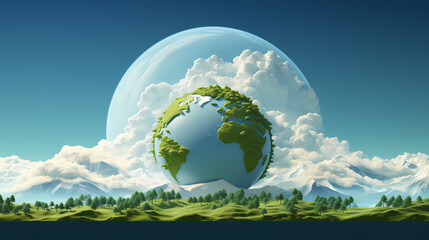 Naklejka premium Environmental protection background, world environment day background, protect the environment