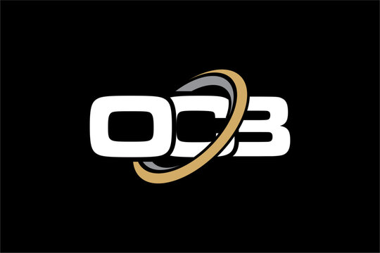 OCB creative letter shield logo design vector icon illustration