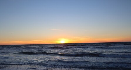 sun set in san diego