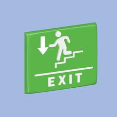 Shopping center or mall information concept. Realistic 3d object cartoon style. Vector colorful illustration.