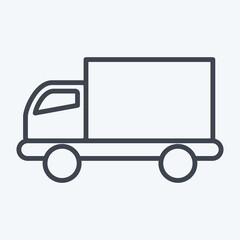 Icon Delivery. related to Online Store symbol. line style. simple illustration. shop
