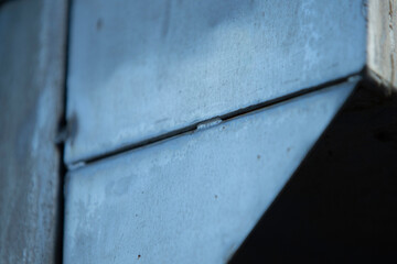 Close-up of a metal wall. Abstract background